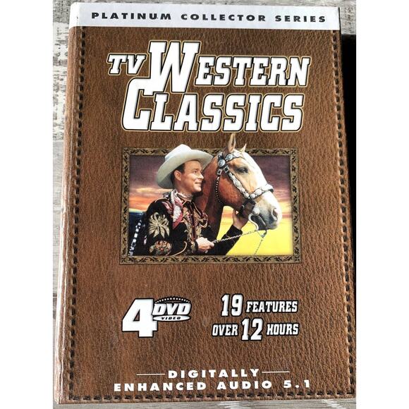 TV Western Classics 4 DVD Boxed Set Roy Rogers Annie Oakley & More - Picture 1 of 3